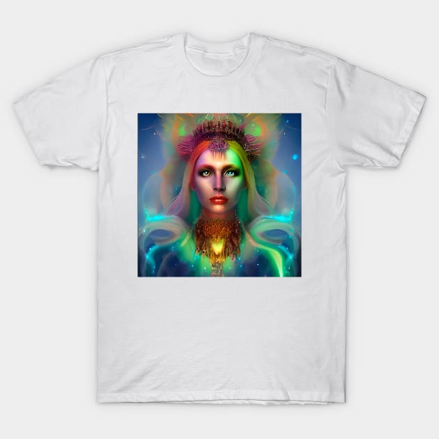 Fire Goddess #3 T-Shirt by Prilidiarts